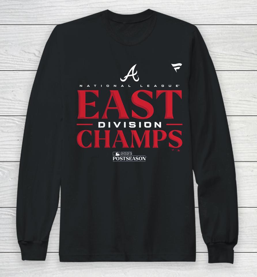 Atlanta Braves Fanatics Branded 2023 Nl East Division Champions Locker Room Long Sleeve T-Shirt