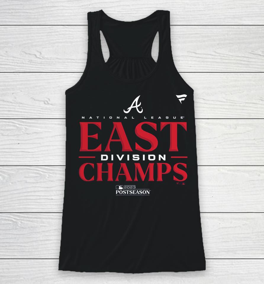 Atlanta Braves Fanatics Branded 2023 Nl East Division Champions Locker Room Racerback Tank
