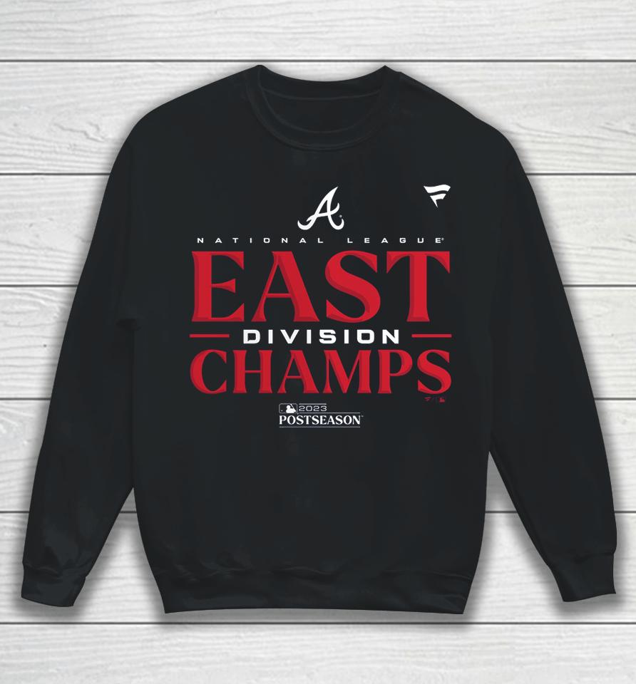 Atlanta Braves Fanatics Branded 2023 Nl East Division Champions Locker Room Sweatshirt