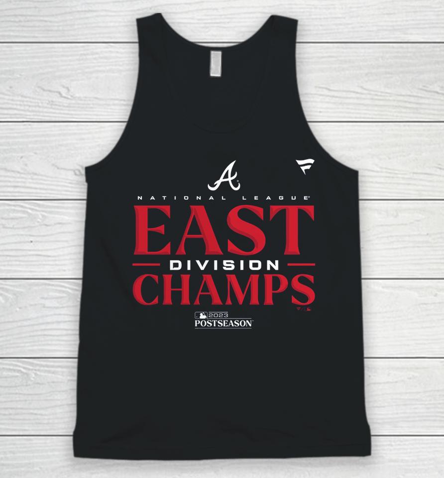 Atlanta Braves Fanatics Branded 2023 Nl East Division Champions Locker Room Unisex Tank Top