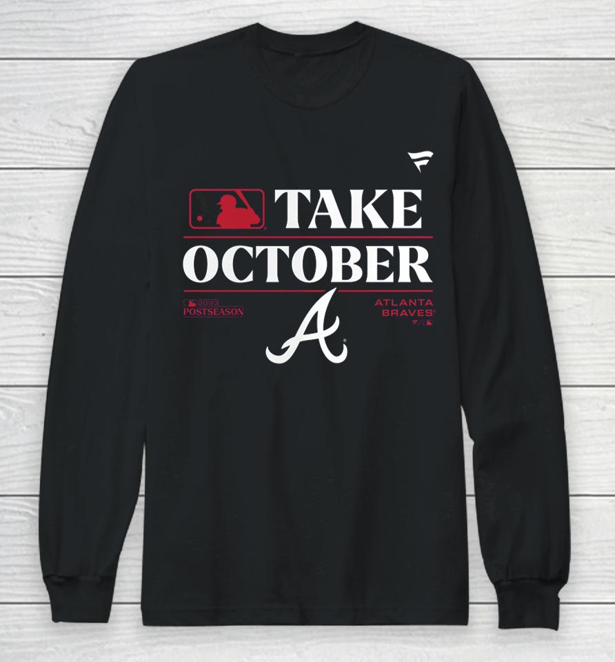 Atlanta Braves Fanatics Branded 2023 Postseason Locker Room Long Sleeve T-Shirt