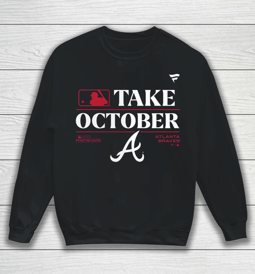 Atlanta Braves Fanatics Branded 2023 Postseason Locker Room Sweatshirt