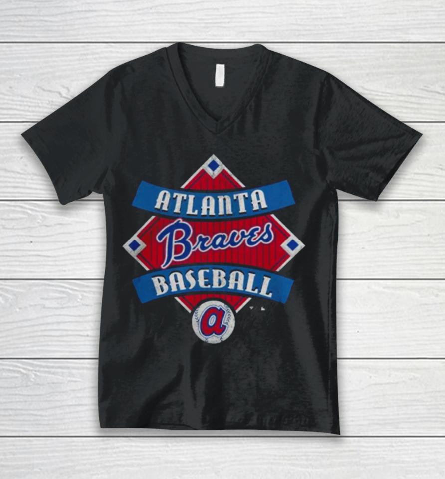 Atlanta Braves Fanatics Branded Cooperstown Collection Field Play Unisex V-Neck T-Shirt