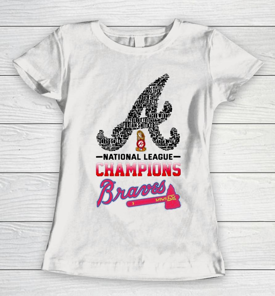Atlanta Braves National League Champions Women T-Shirt