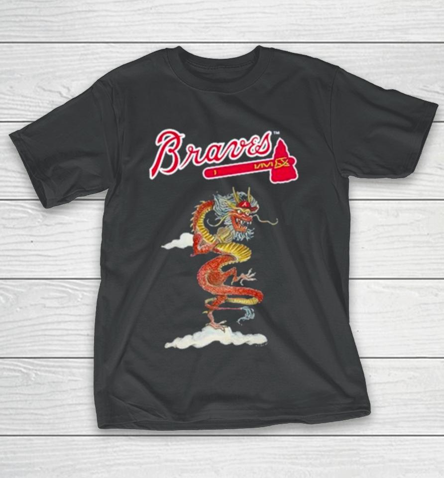 Atlanta Braves Tiny Turnip Infant 2024 Year Of The Dragon T-Shirt