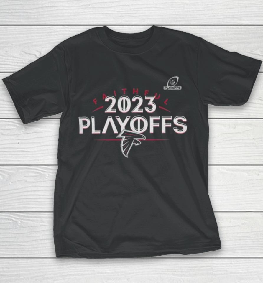 Atlanta Falcons 2023 Nfl Playoffs Faithful Youth T-Shirt