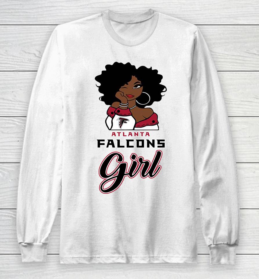 Atlanta Falcons Girl Nfl Long Sleeve T-Shirt