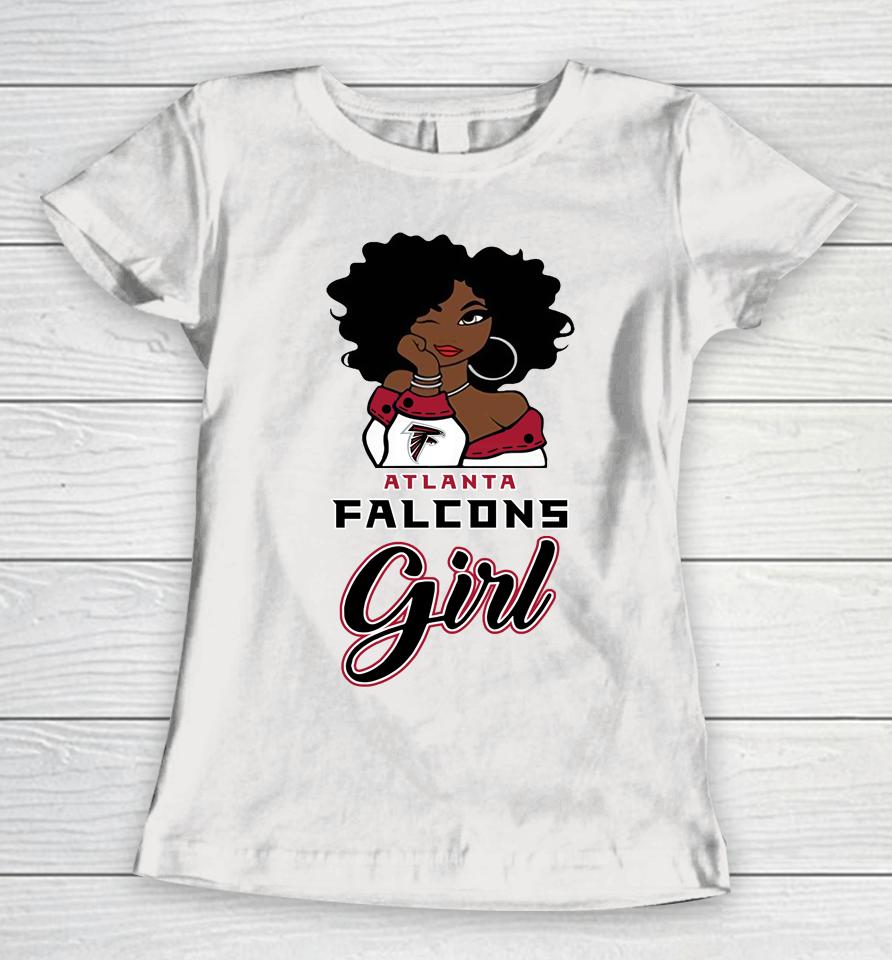 Atlanta Falcons Girl Nfl Women T-Shirt