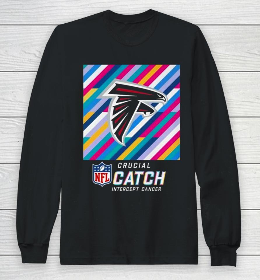 Atlanta Falcons Nfl Crucial Catch Intercept Cancer Long Sleeve T-Shirt