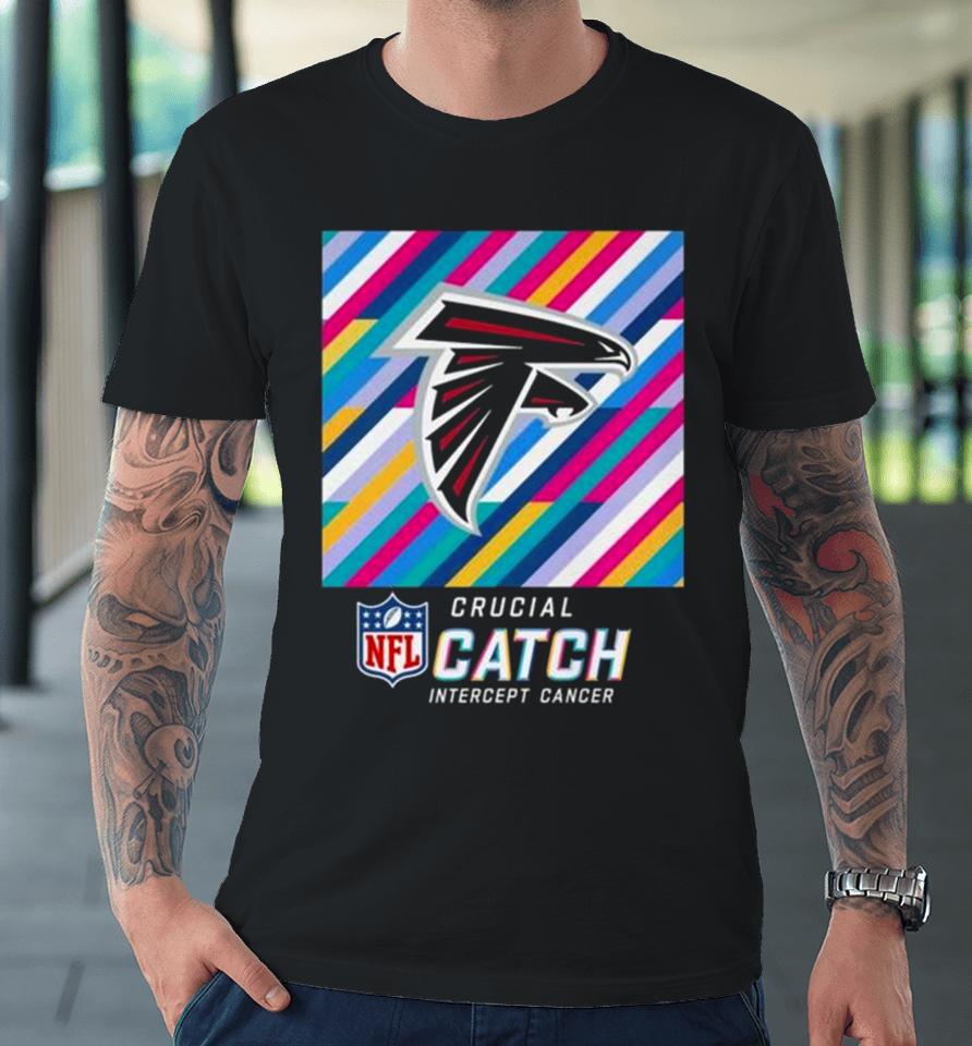 Atlanta Falcons Nfl Crucial Catch Intercept Cancer Premium T-Shirt