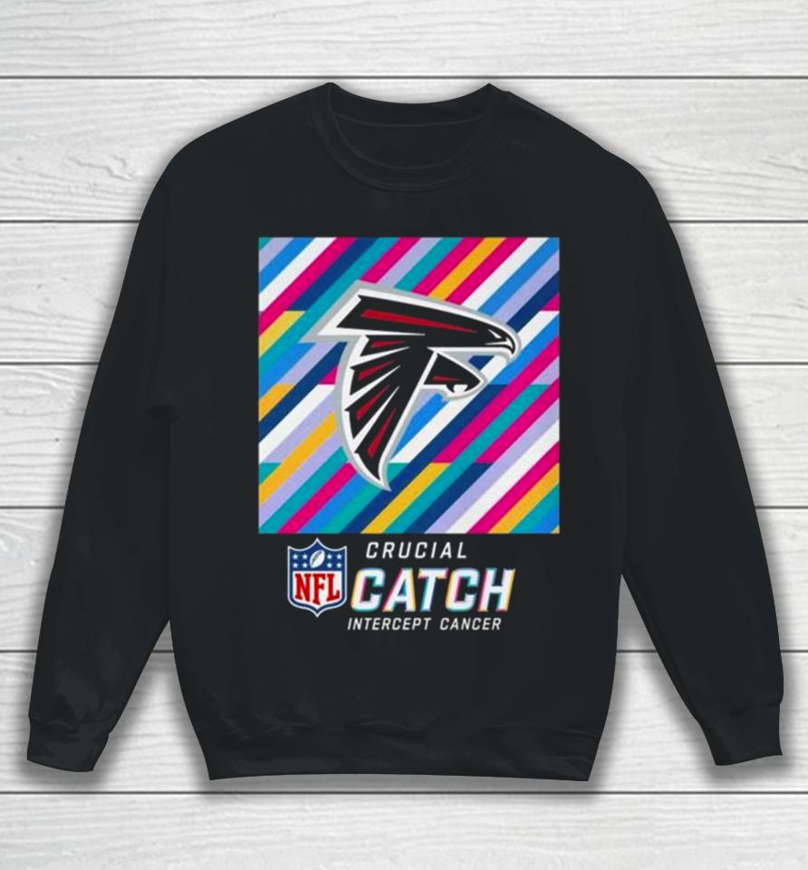 Atlanta Falcons Nfl Crucial Catch Intercept Cancer Sweatshirt