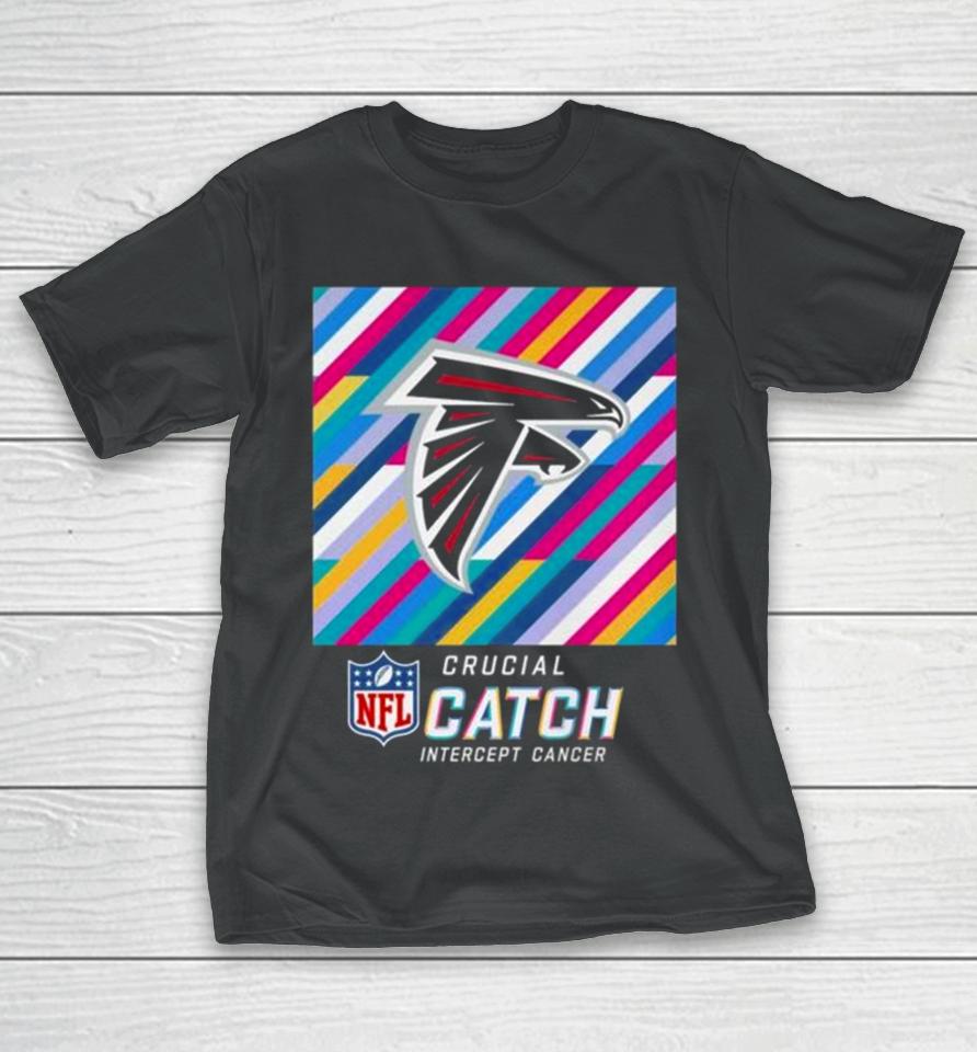 Atlanta Falcons Nfl Crucial Catch Intercept Cancer T-Shirt
