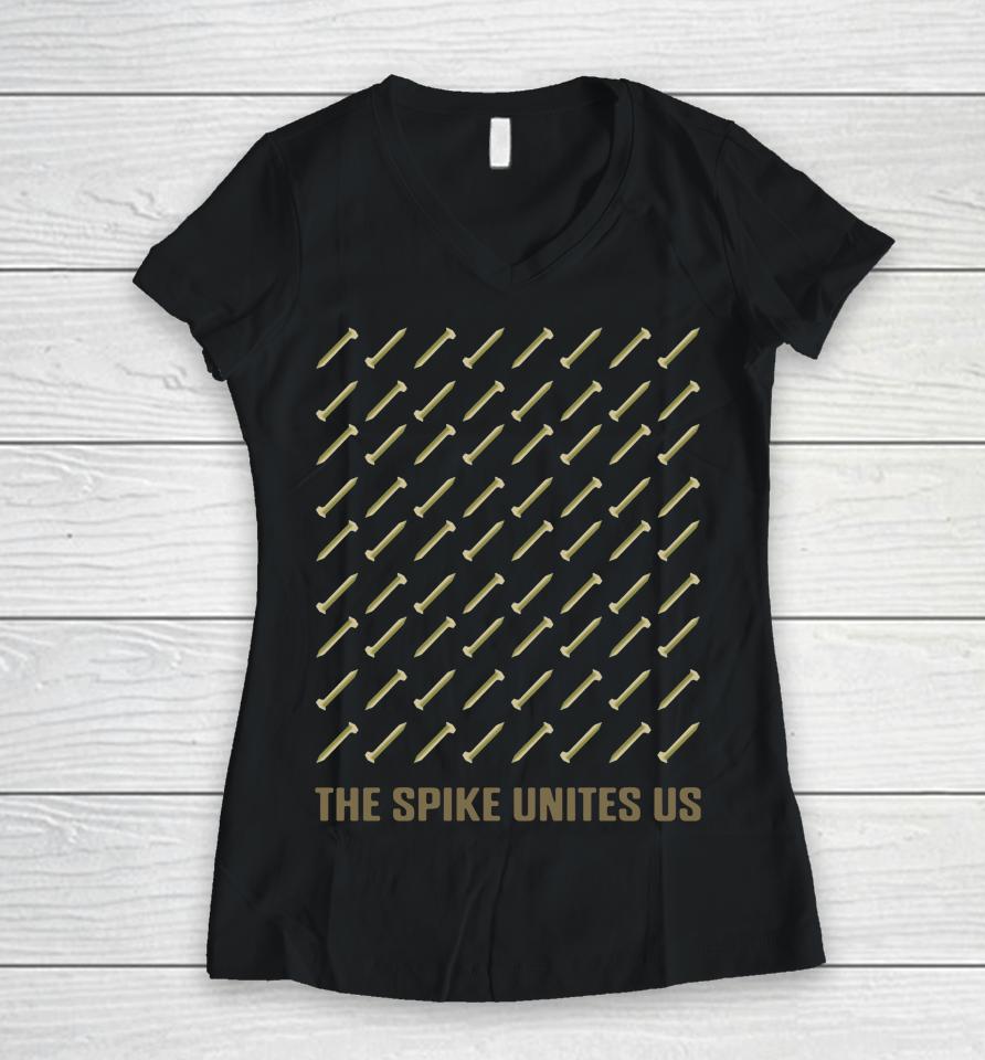 Atlanta United Fc The Spike Unites Us Atlantic Station Team Store Women V-Neck T-Shirt