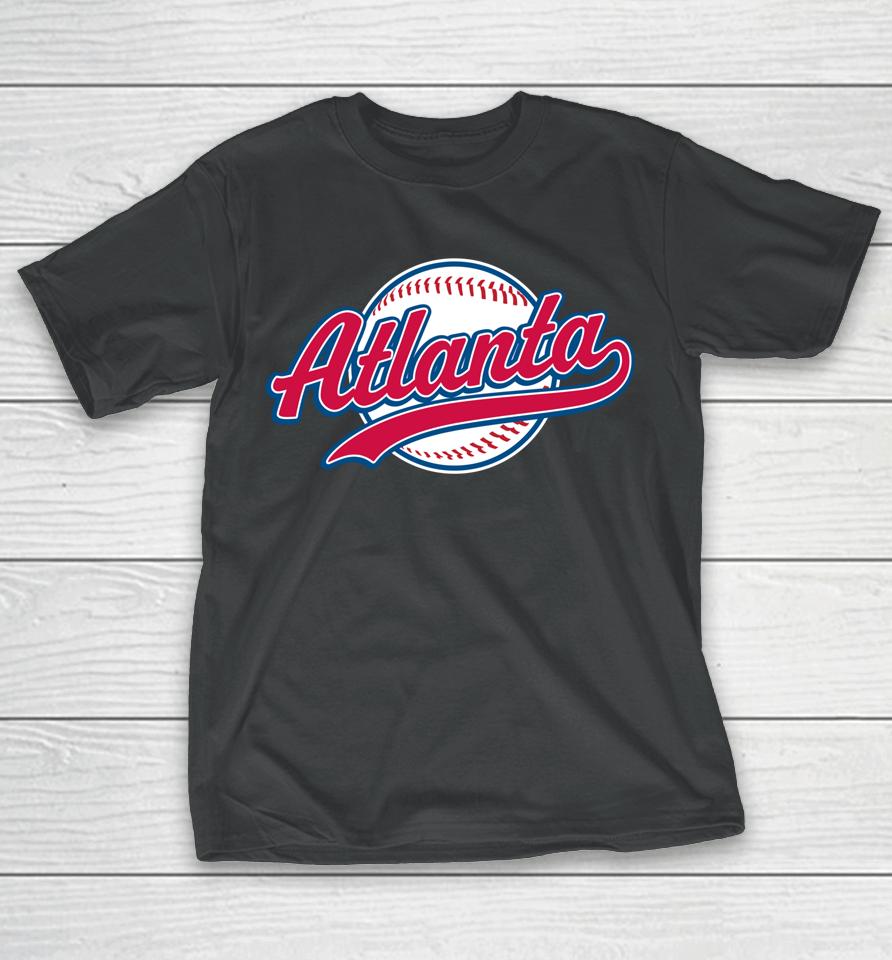 Atlanta Vintage Baseball Throwback Retro T-Shirt