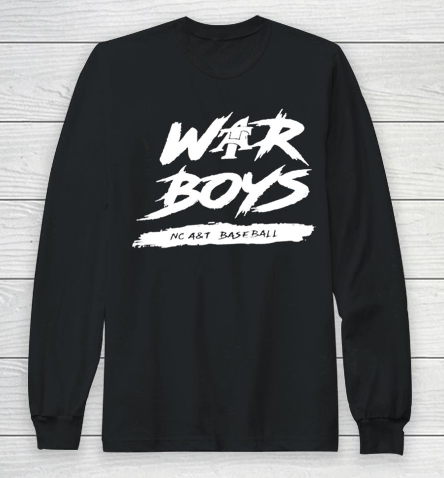Atlanta War Boys Nc A&Amp;T Baseball Long Sleeve T-Shirt