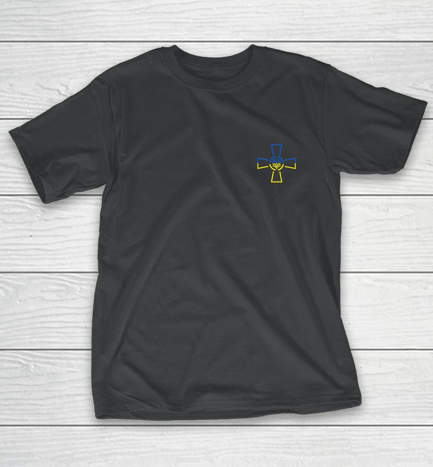 Ato Cross Tryzub Ukraine Volodymyr Zelensky Green T-Shirt