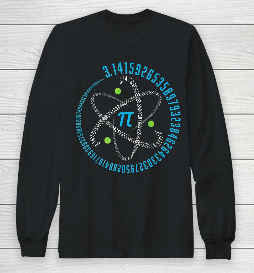 Atom Pi Math Pi Day Long Sleeve T-Shirt