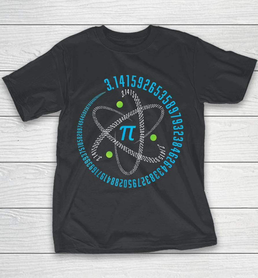 Atom Pi Math Pi Day Youth T-Shirt