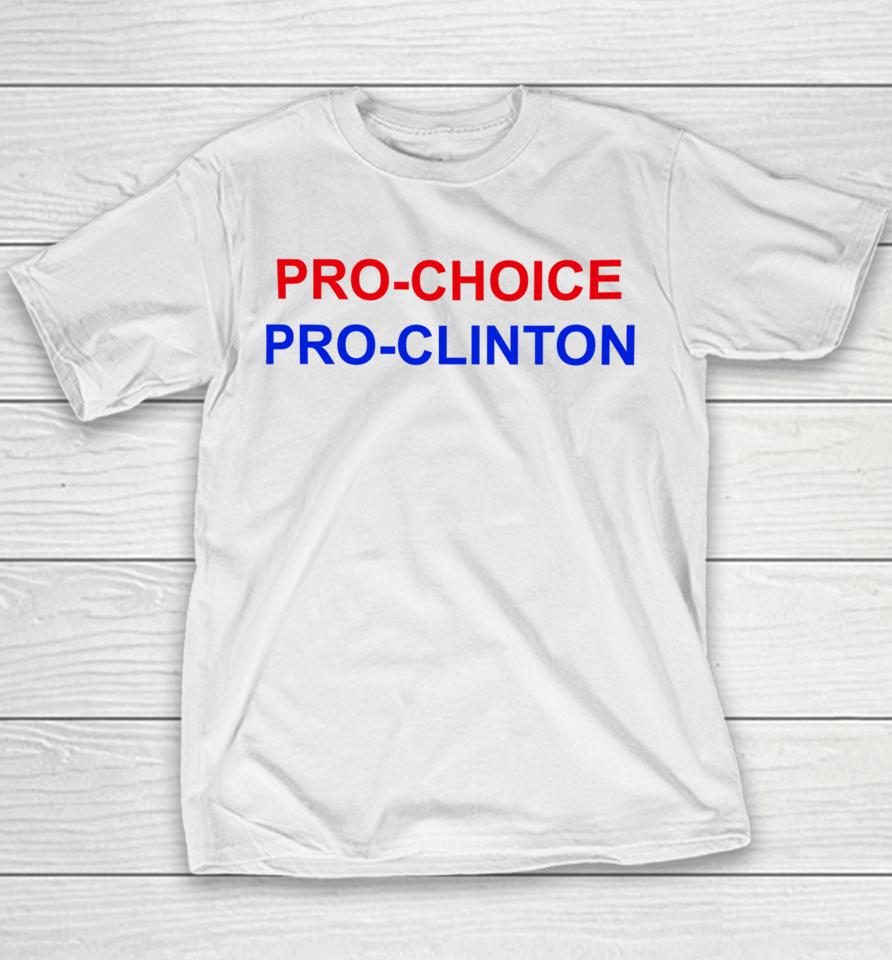 Aubrey Plaza Wearing Pro Choice Pro Clinton Youth T-Shirt