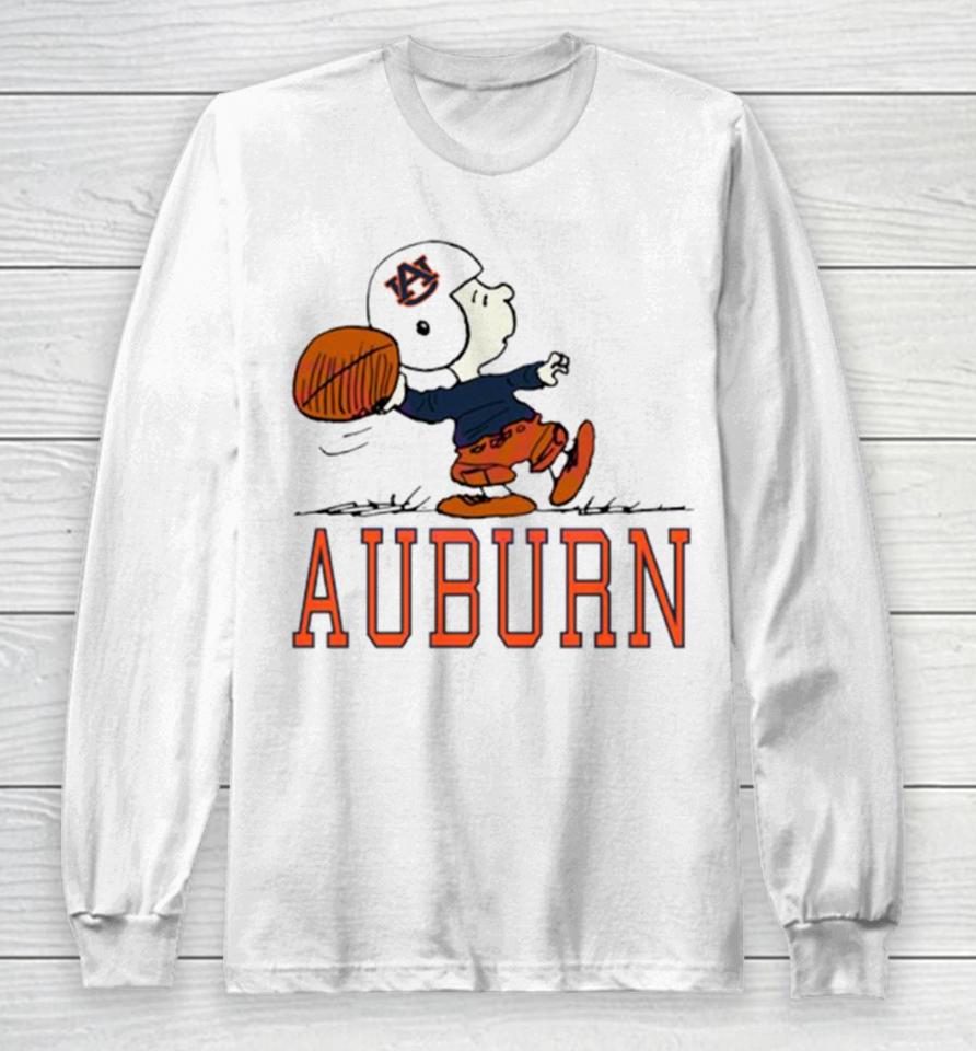 Auburn Charlie Football Cartoon Long Sleeve T-Shirt