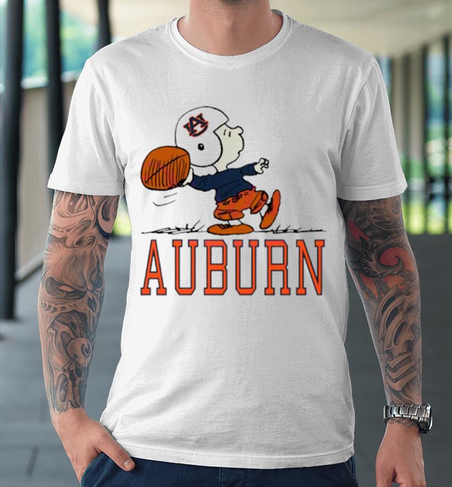Auburn Charlie Football Cartoon Premium T-Shirt