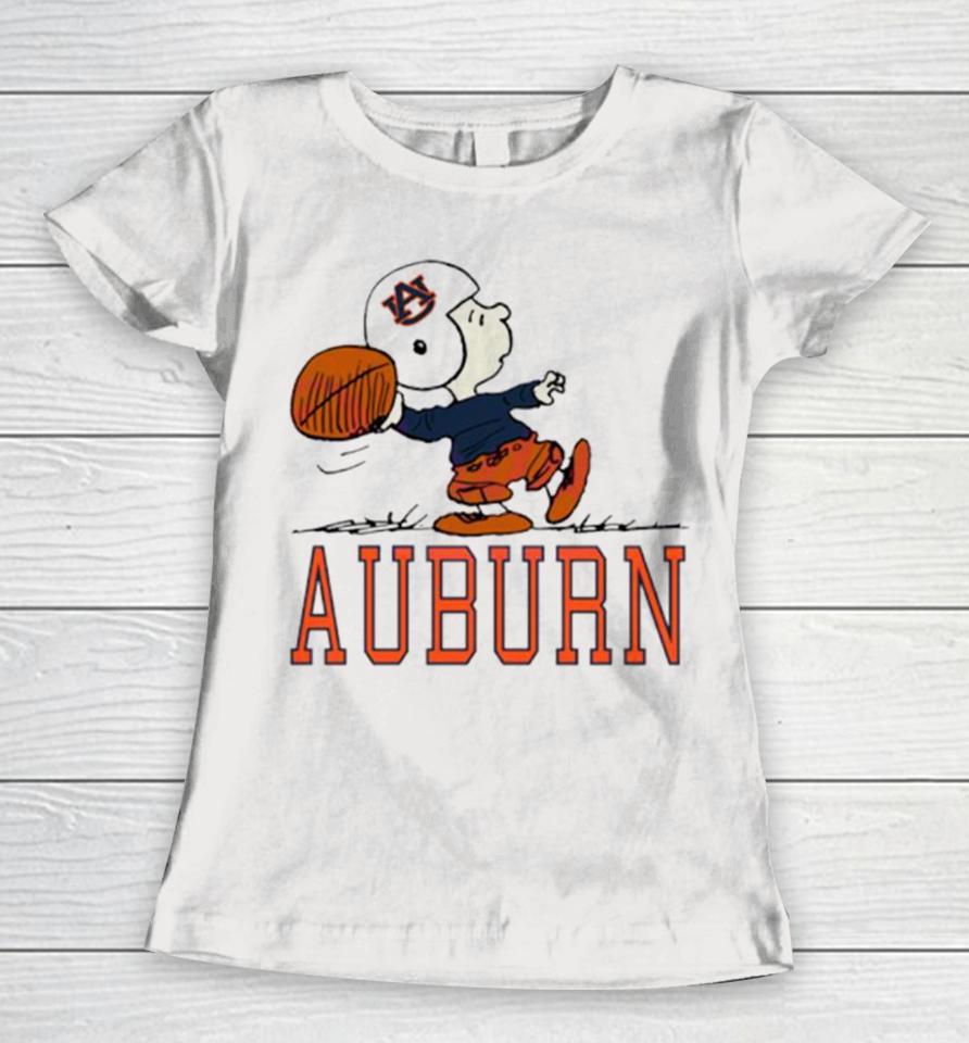 Auburn Charlie Football Cartoon Women T-Shirt