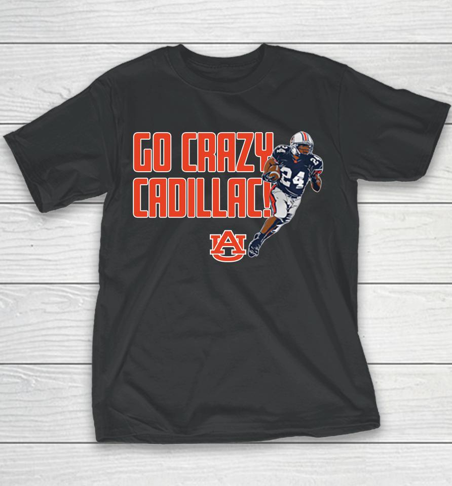 Auburn Football 2022 Go Crazy Cadillac Breakingt Youth T-Shirt