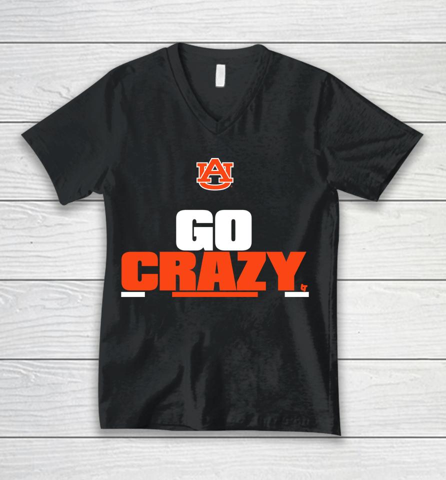 Auburn Football Go Crazy Cadillac Unisex V-Neck T-Shirt