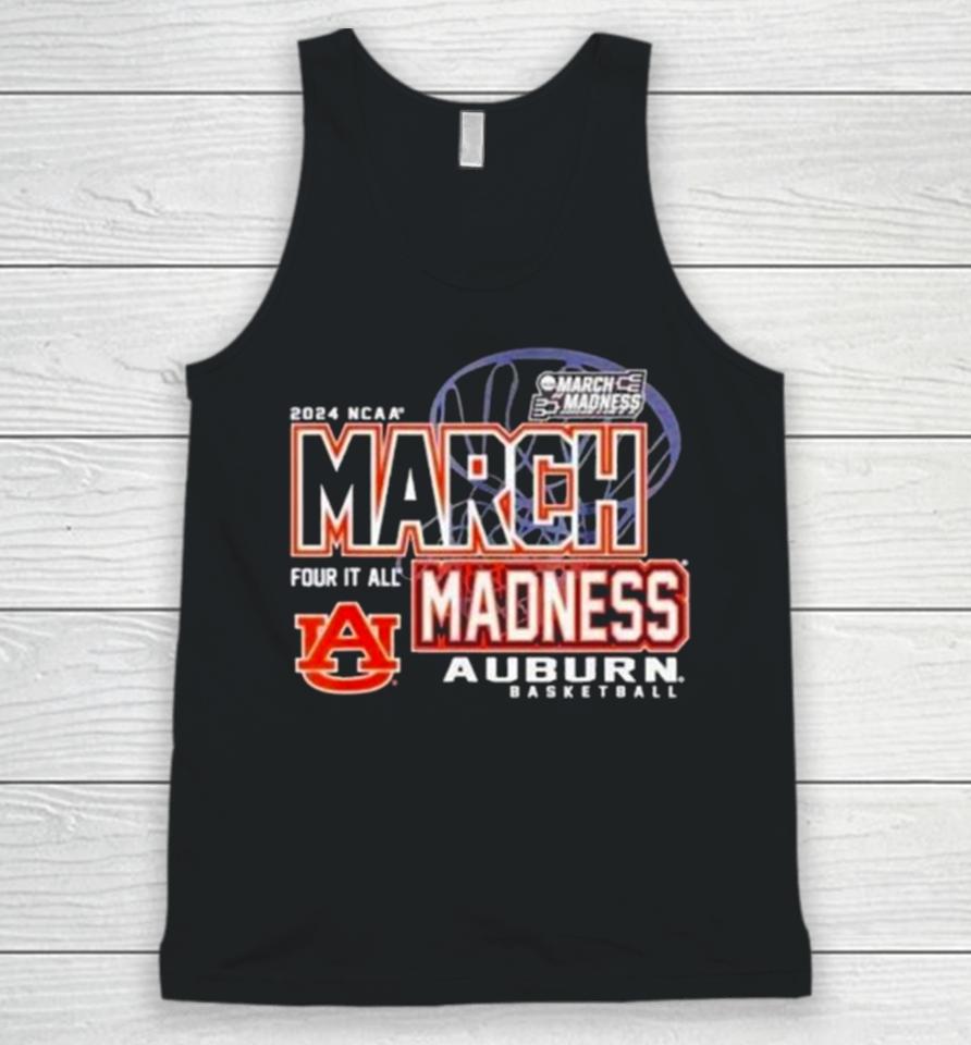Auburn Tigers 2024 Ncaa Women’s Basketball March Madness Four It All Unisex Tank Top