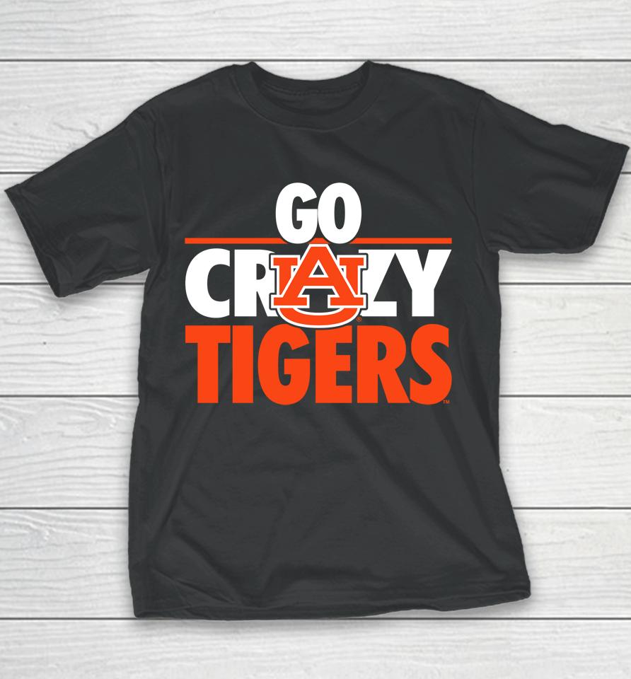 Auburn Tigers Go Crazy Tigers Youth T-Shirt