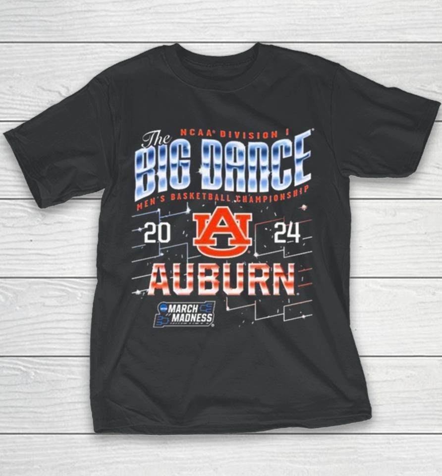 Auburn Tigers The Big Dance Ncaa Division Men’s Basketball Championship 2024 Youth T-Shirt