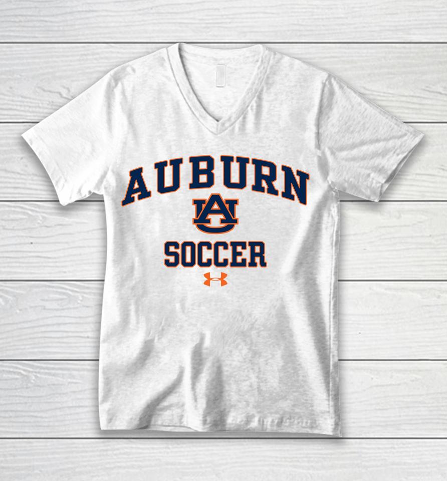 Auburn Tigers Under Armour Soccer Arch Over Unisex V-Neck T-Shirt