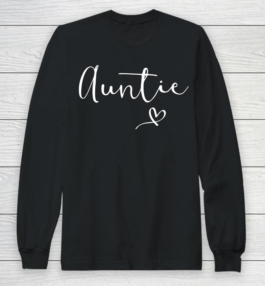 Aunt Christmas Mother's Day Birthday Nephew Long Sleeve T-Shirt