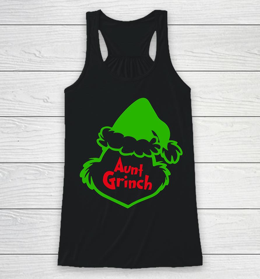 Aunt Grinch Christmas Racerback Tank