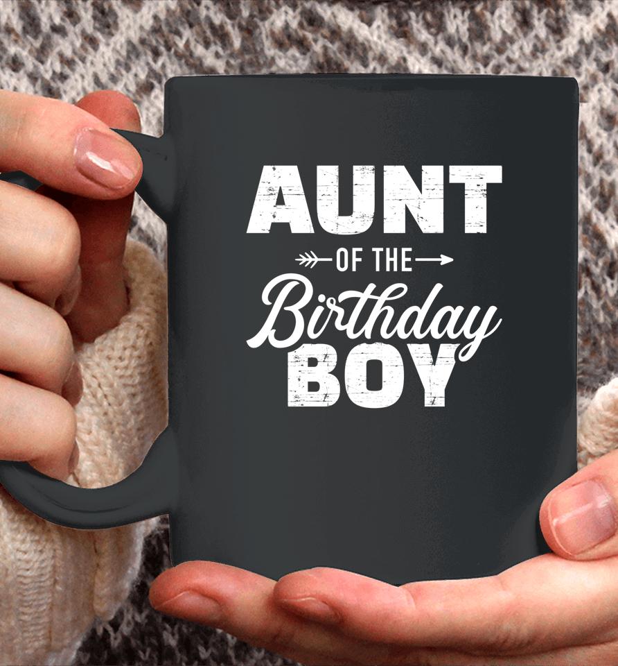 Aunt Of The Birthday Boy Son Matching Family Coffee Mug