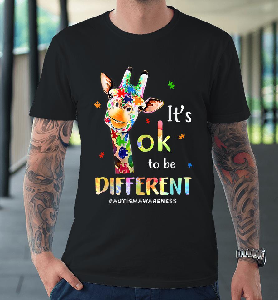 Autism Awareness Acceptance It's Ok To Be Different Premium T-Shirt