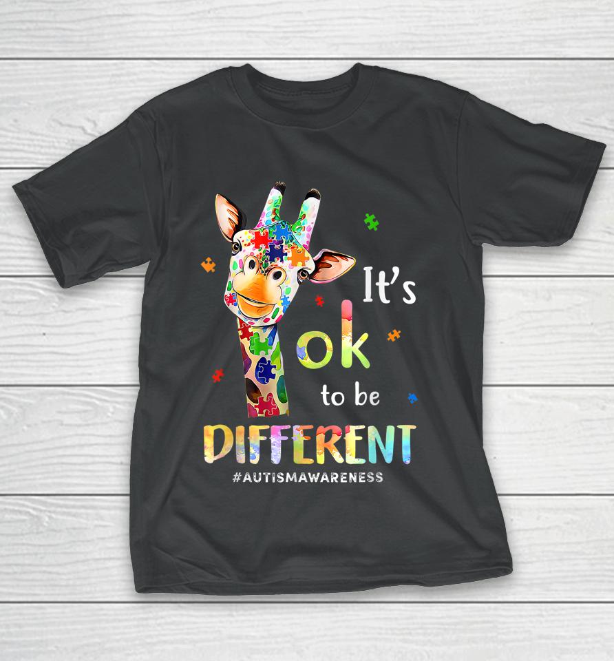 Autism Awareness Acceptance It's Ok To Be Different T-Shirt