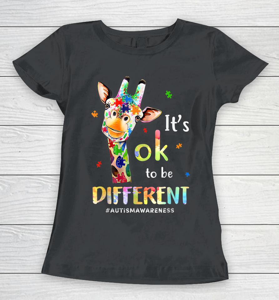 Autism Awareness Acceptance It's Ok To Be Different Women T-Shirt