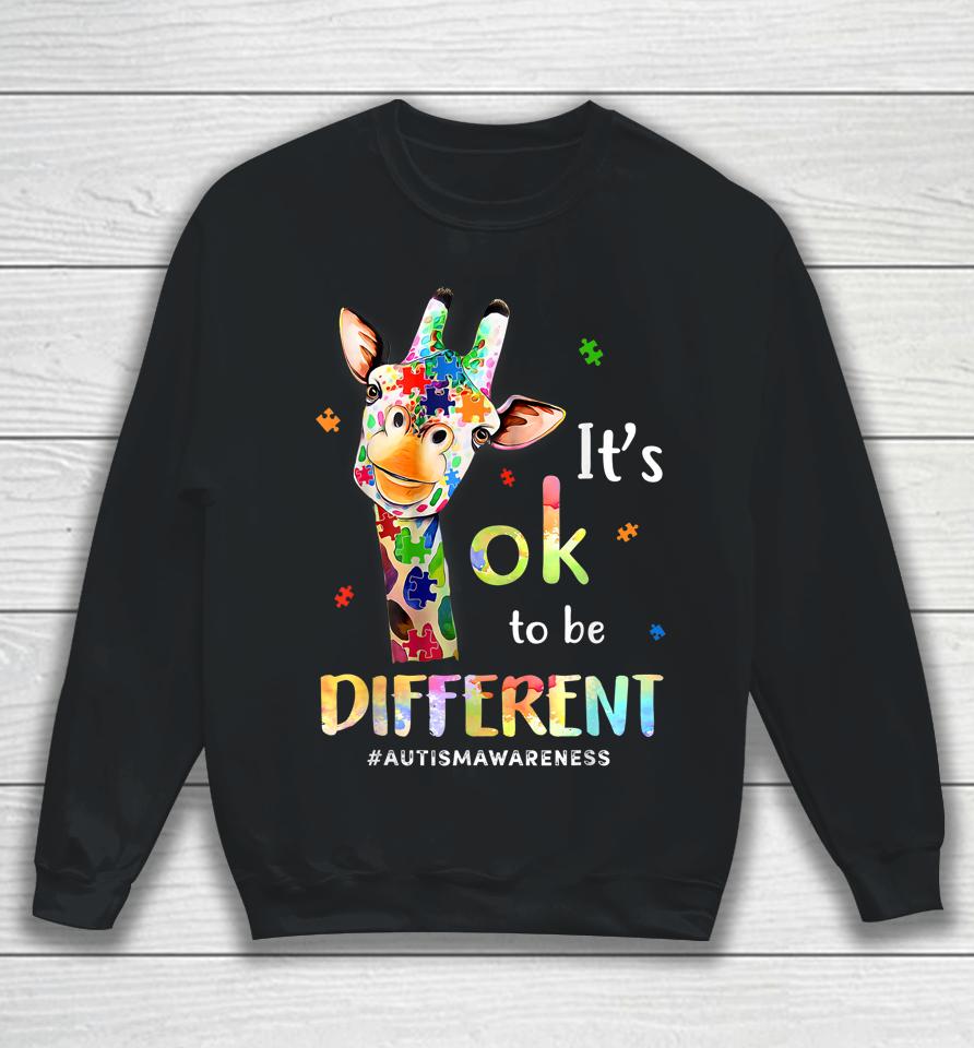 Autism Awareness Acceptance Kid It's Ok To Be Different Sweatshirt