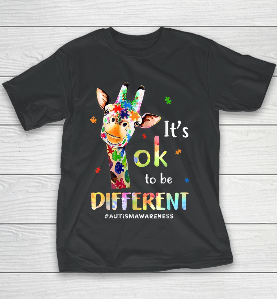 Autism Awareness Acceptance Kid It's Ok To Be Different Youth T-Shirt
