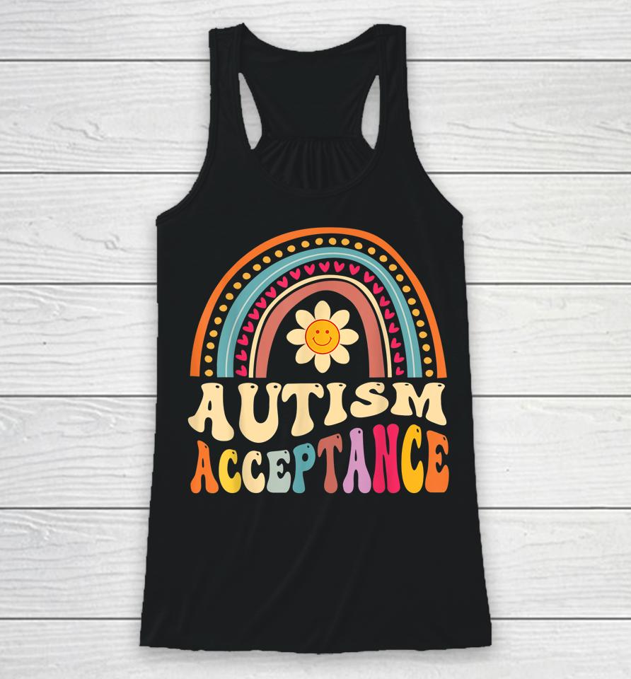 Autism Awareness Acceptance Special Education Teacher Gifts Racerback Tank