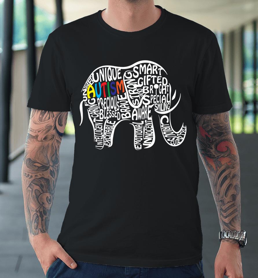 Autism Awareness Elephant Premium T-Shirt