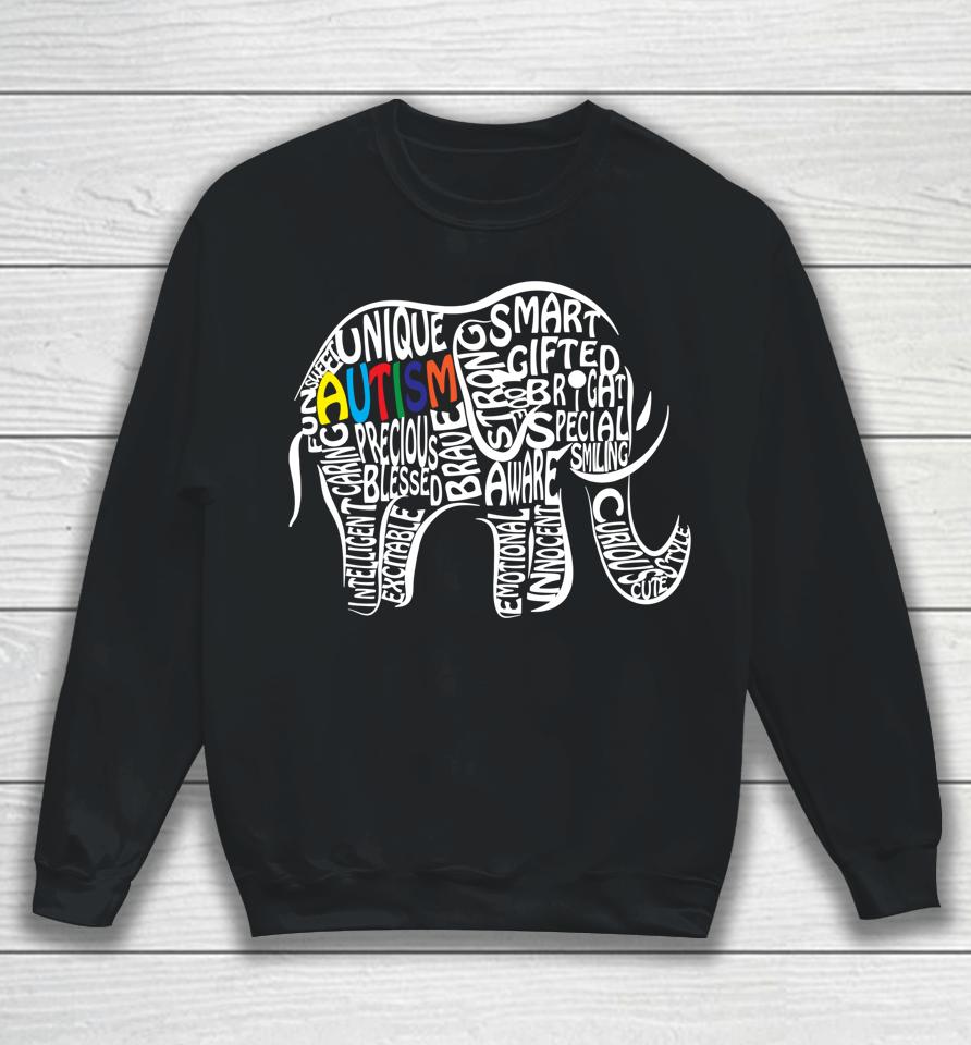 Autism Awareness Elephant Sweatshirt