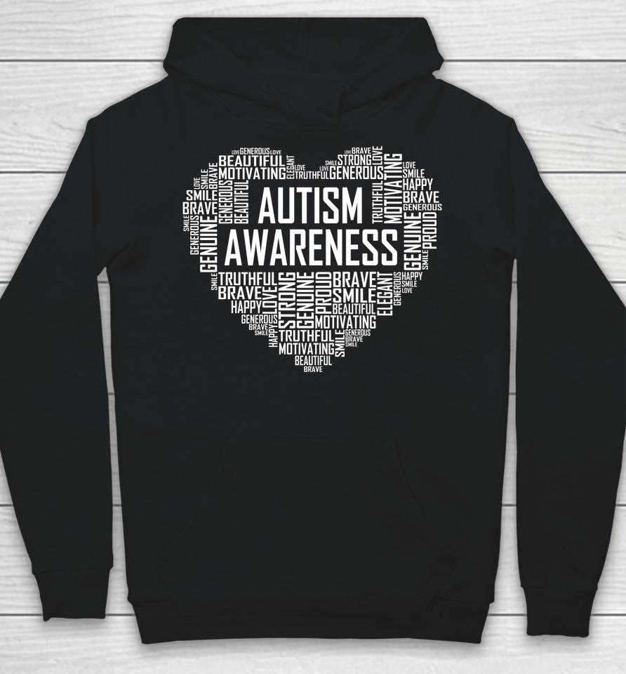 Autism Awareness Gift Heart Proud Support Month Gifts Hoodie
