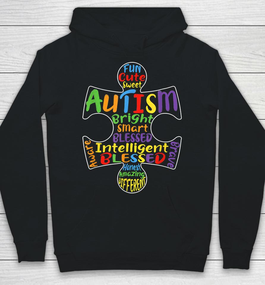 Autism Awareness Heart Blessed Hoodie