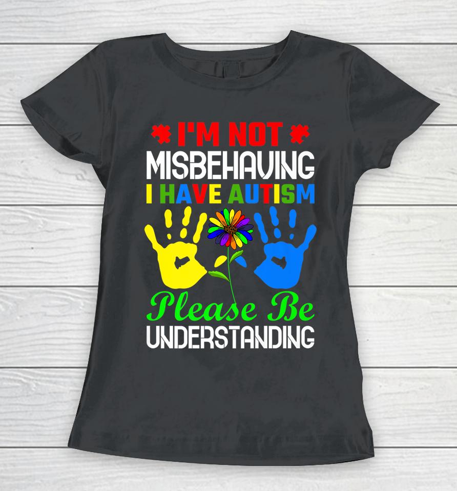 Autism Awareness Kids Autistic Boy Girl I Have Autism Puzzle Women T-Shirt