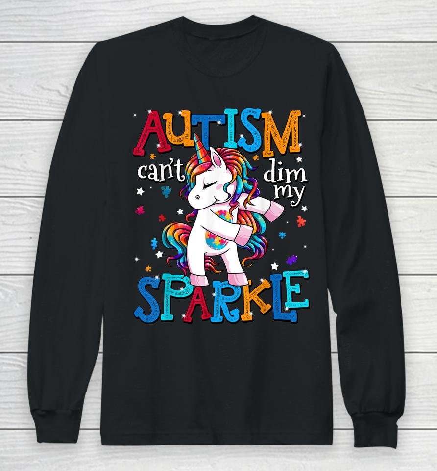 Autism Awareness Kids Unicorn Shirt For Autism Mom Girls Long Sleeve T-Shirt