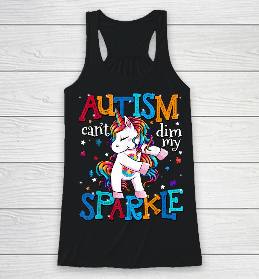 Autism Awareness Kids Unicorn Shirt For Autism Mom Girls Racerback Tank