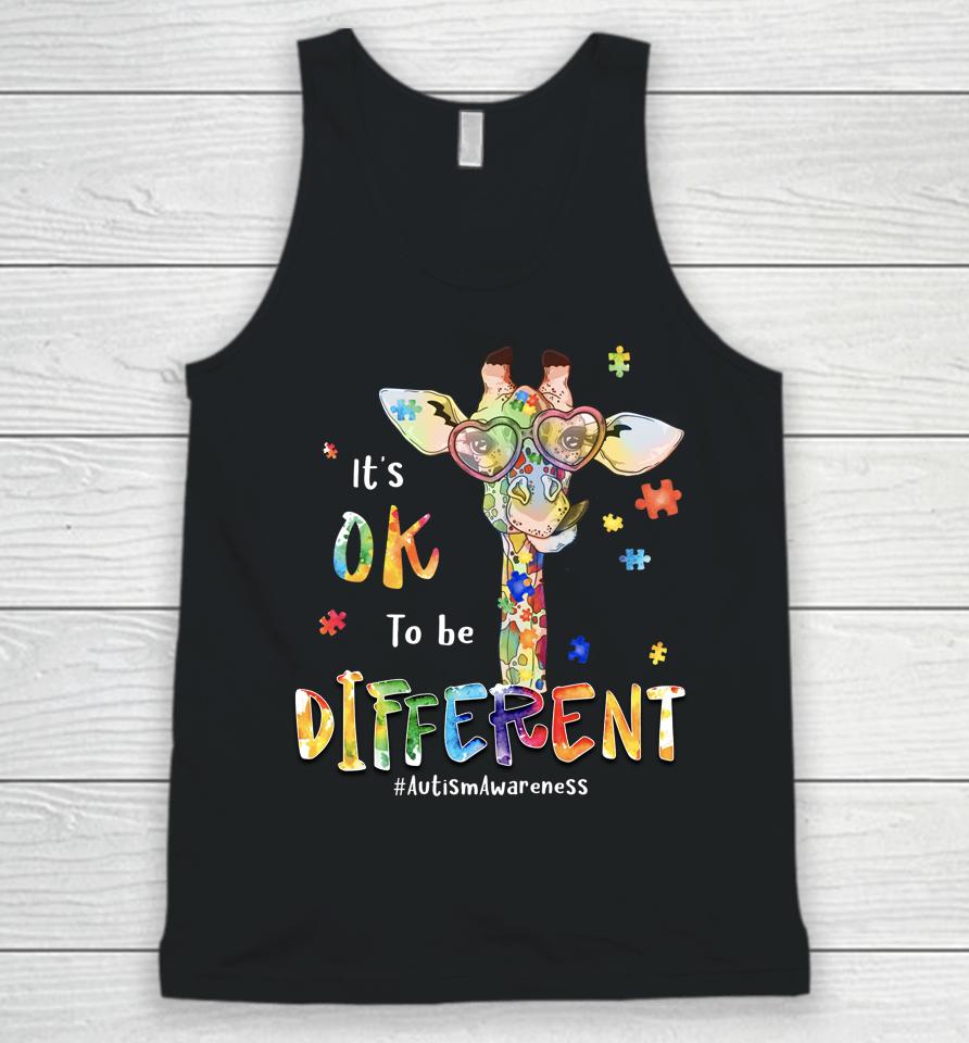 Autism Awareness Month It's Ok To Be Different Unisex Tank Top