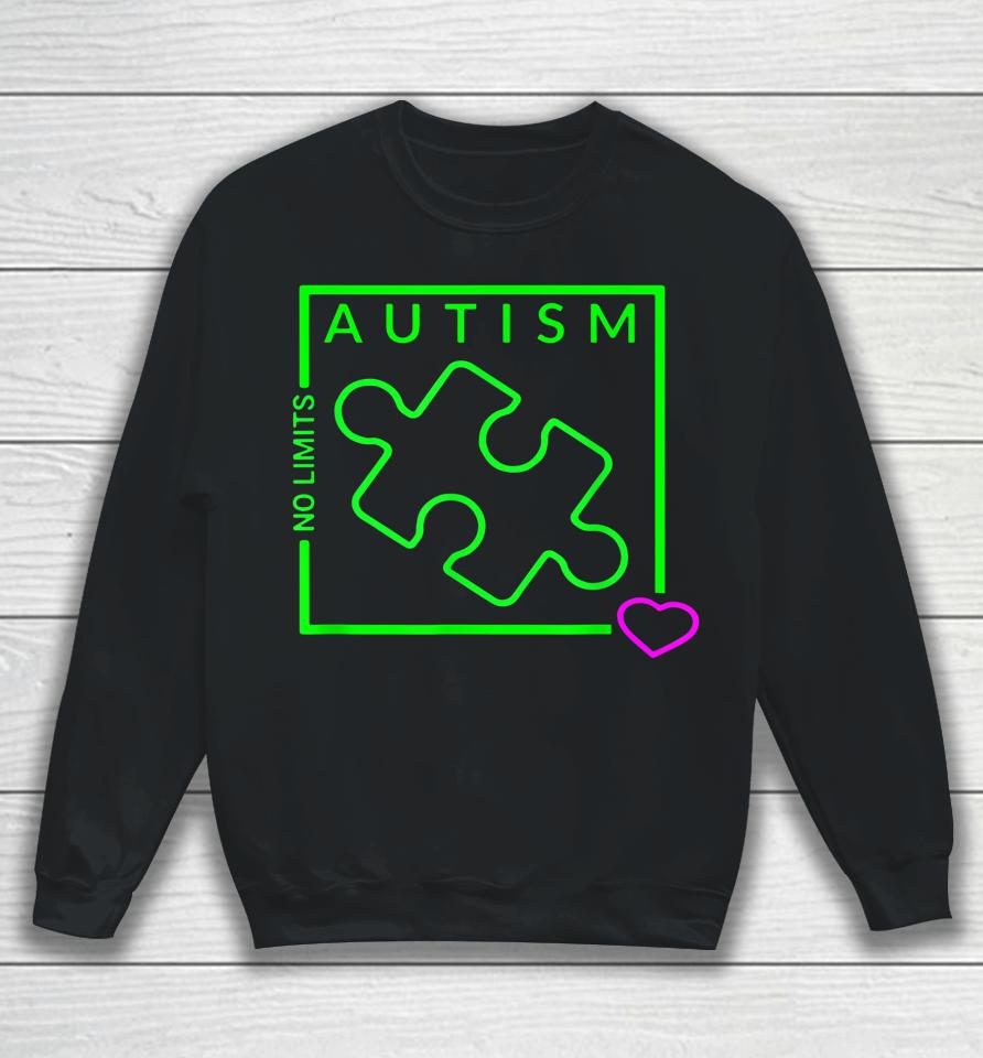 Autism Awareness No Limits Graphic Sweatshirt